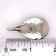 James Avery Hammered Pear Drop Sterling Silver Pendant